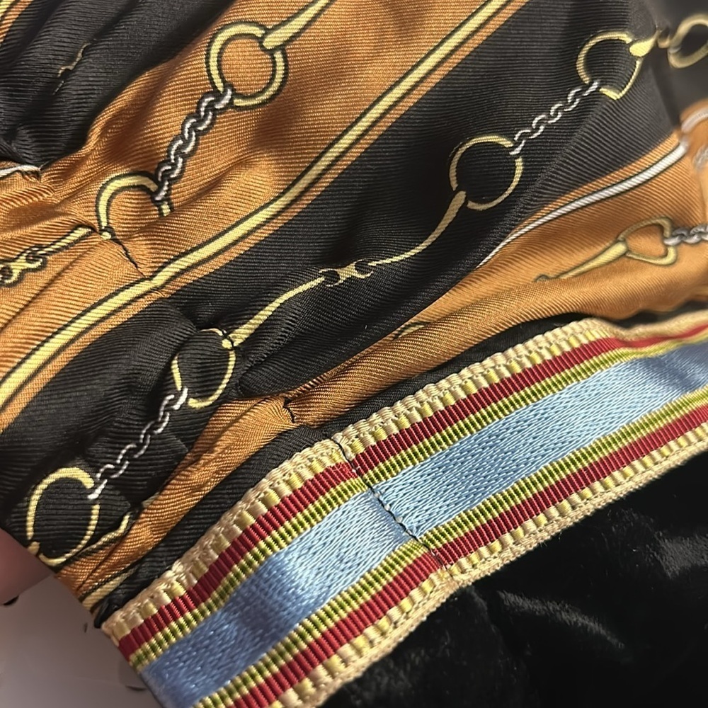 Gucci velvet/silk Horsebit joggers. NEW - Picture 10 of 13